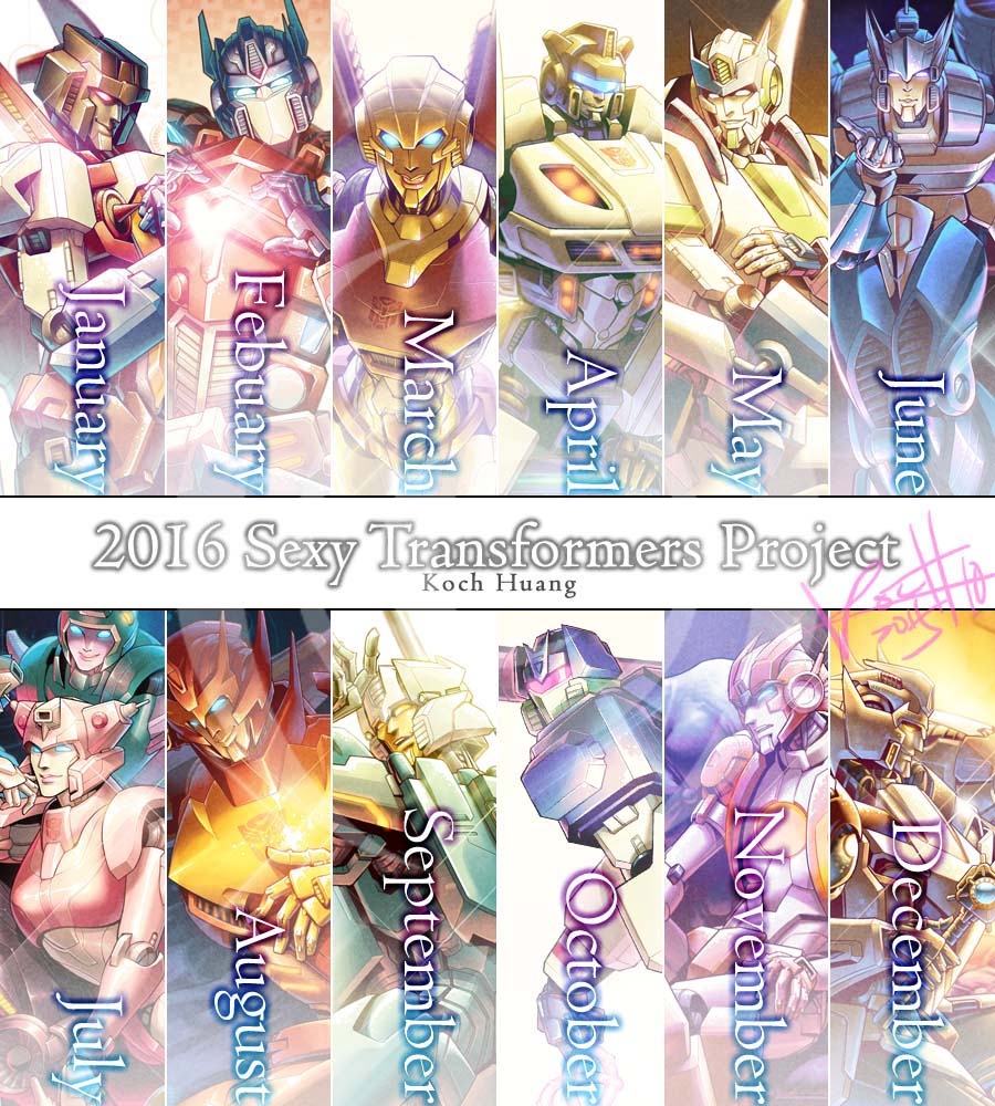 變形金剛 【SEXY TF PROJECT】 2016全彩桌曆
