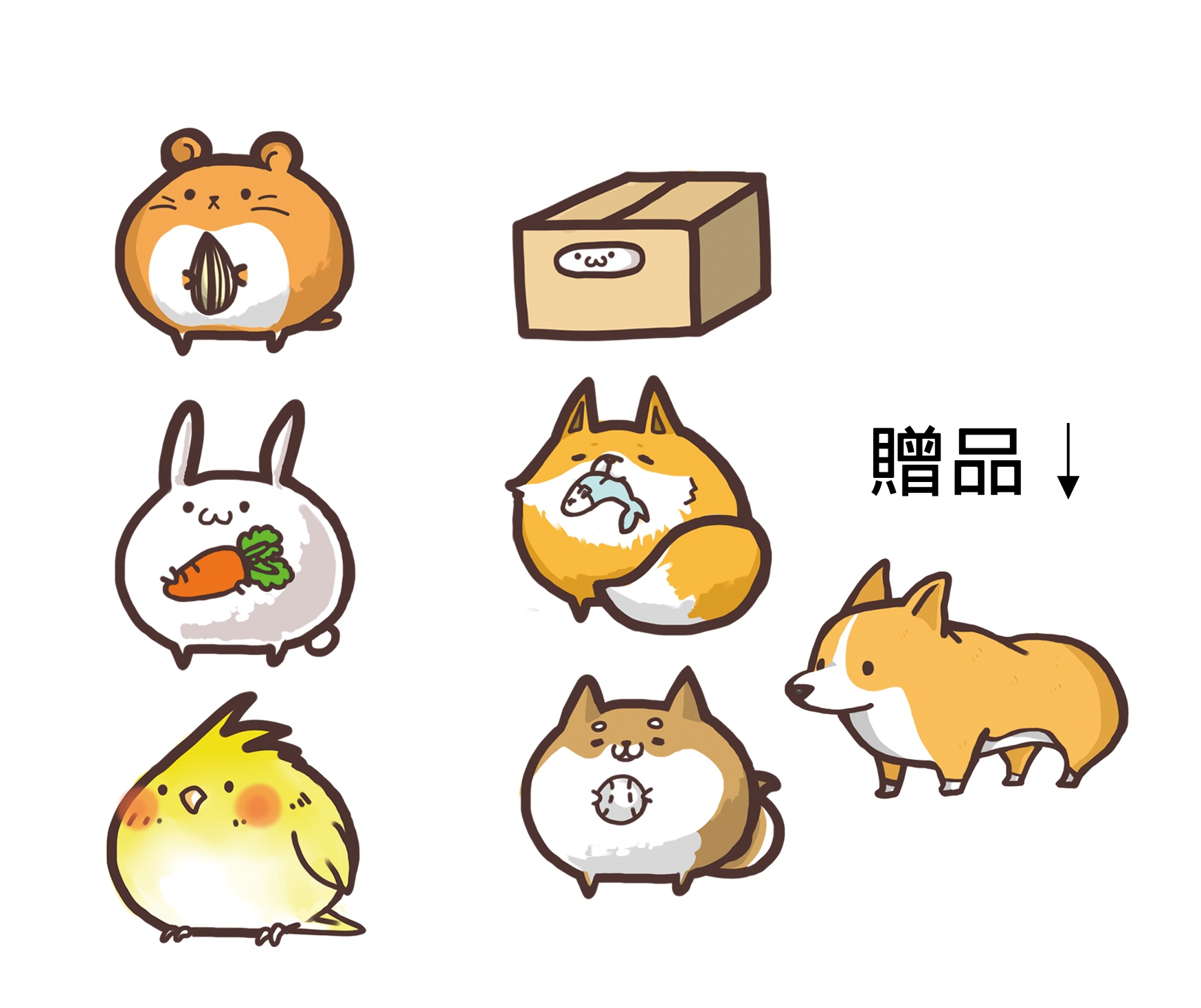 【原創貼紙】動物不透明貼紙