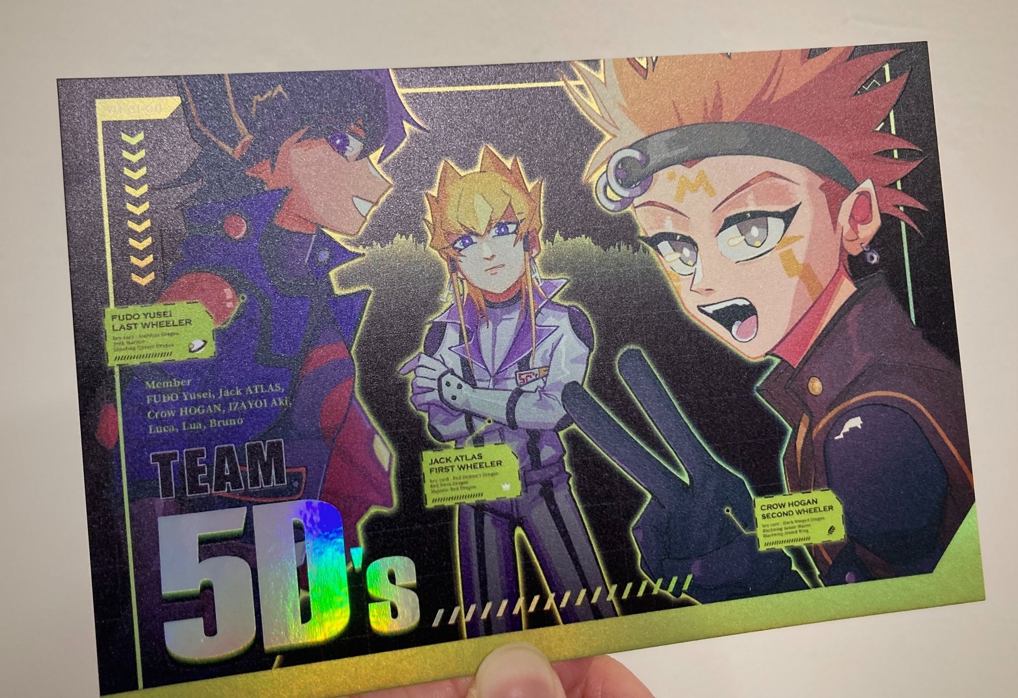 ［遊戲王5D's］鐳射閃底明信片（無料）