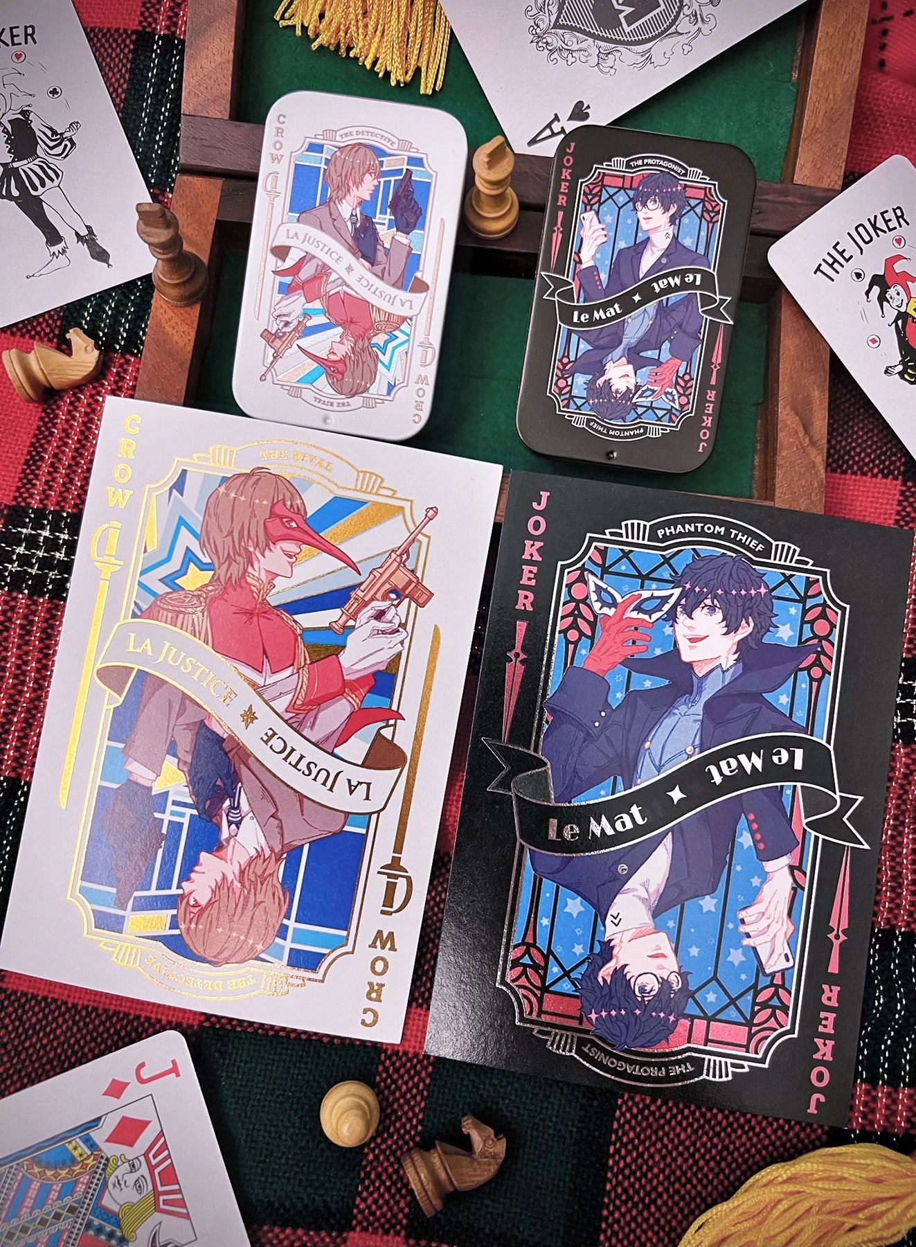 【Persona 5】Joker/Crow 鐵盒+燙金明信片