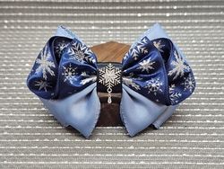 戀與深空♡印象飾品：黎深_雪花印象蝴蝶結髮夾