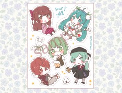 40mP歌曲集刀模霧面貼紙