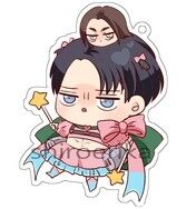 【進擊的巨人】魔法兵長&斷首艾連精靈彩虹膜吊飾(6cm)