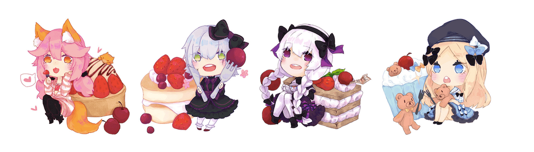FGO 甜點主題透明壓克力掛件 玉藻前/傑克/童謠/阿比
