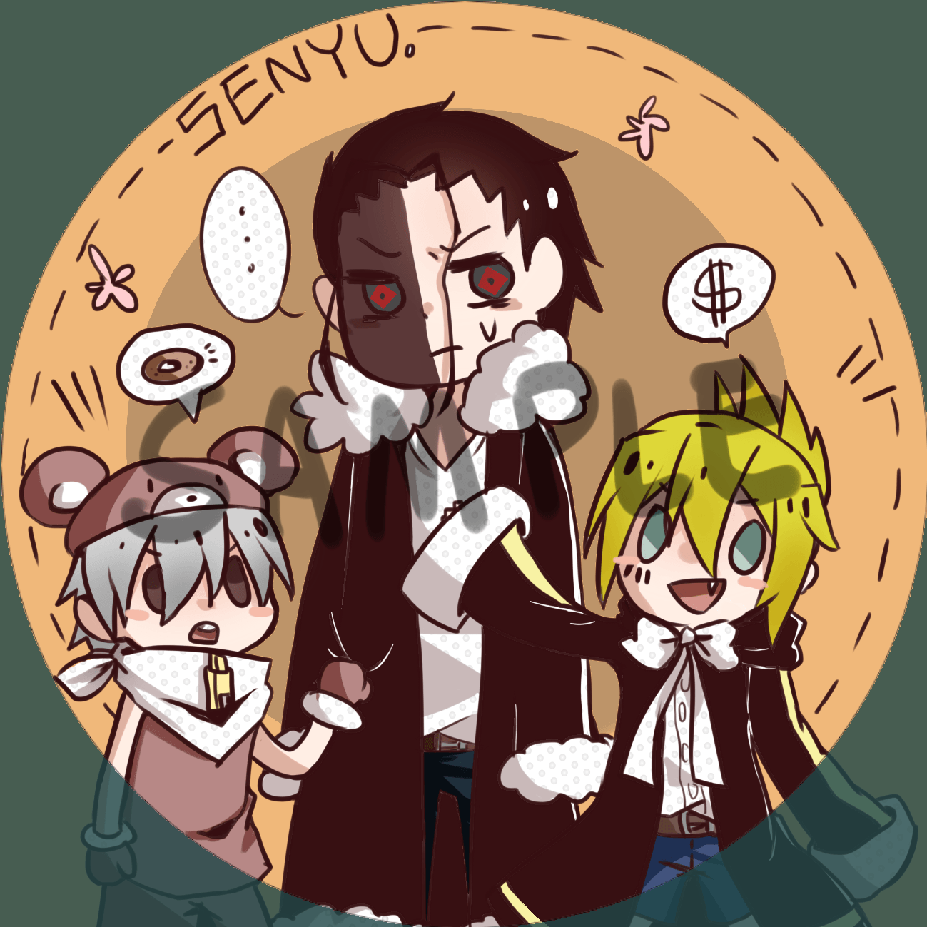 戰勇 魔族三人組杯墊