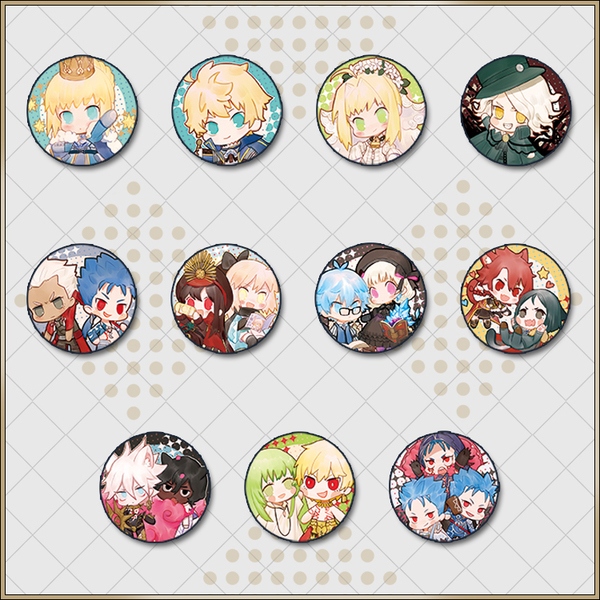 【FGO】禮裝主題系列 霧面雷射徽章