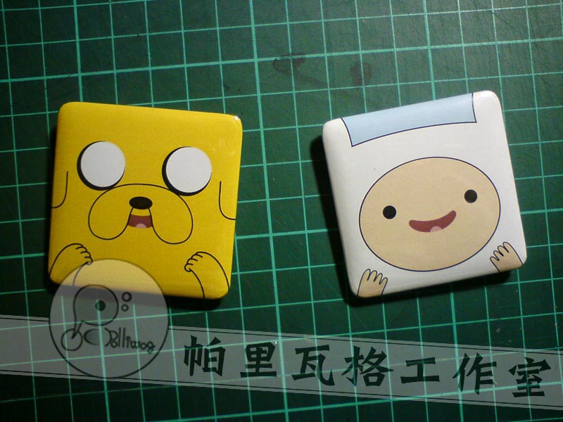 探險活寶 阿寶&amp;老皮 方型胸章