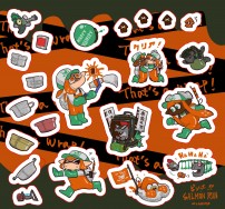Salmon Run 打工危機貼紙
