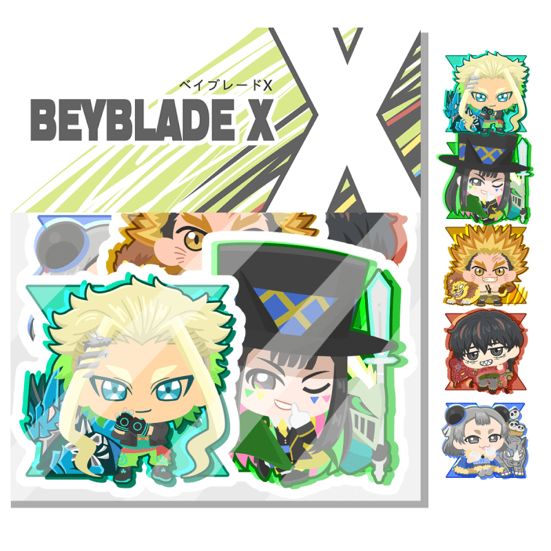 【BEYBLADE X】戰鬥陀螺X 防水貼紙包 B款 (5款)