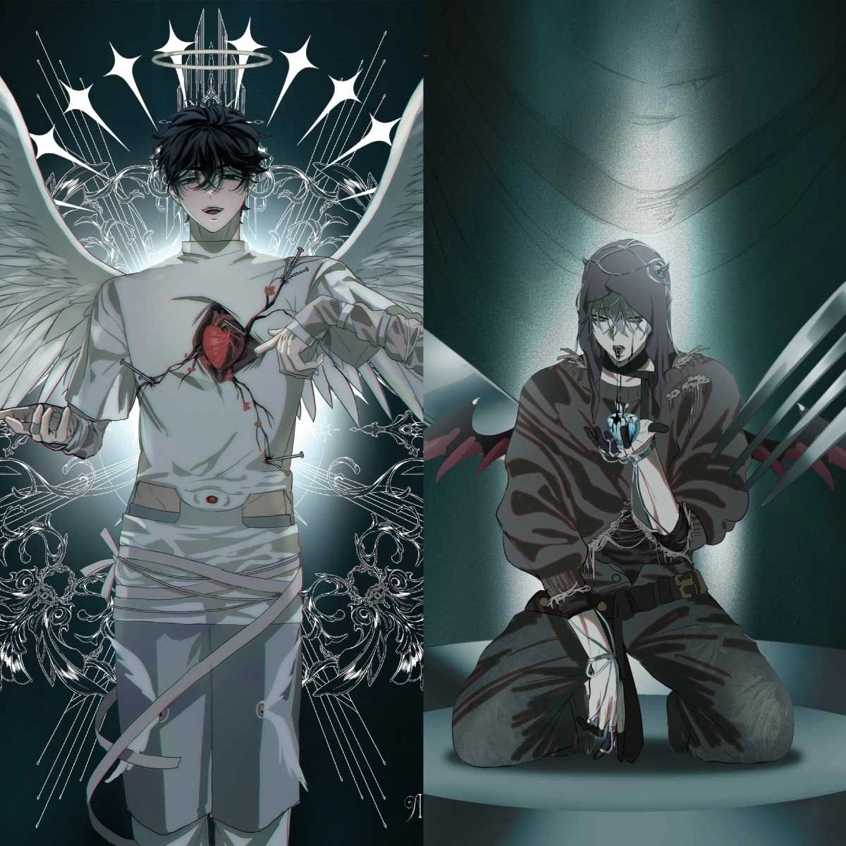 Angel&amp;Devil 明信片組