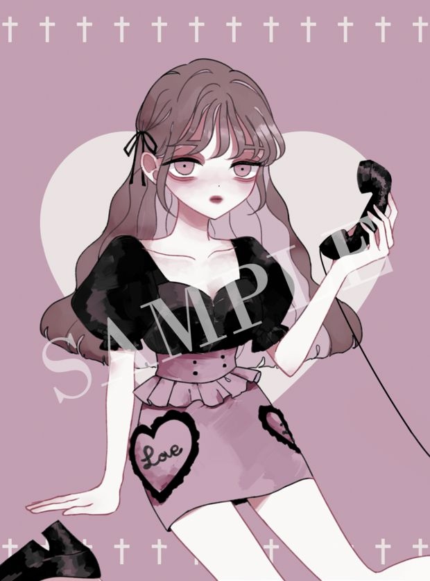 原創少女明信片