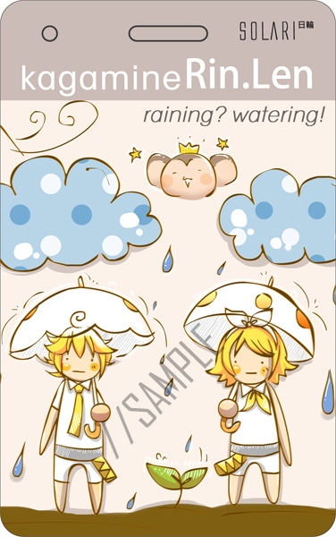 『VOCALOID』鏡音-raining?watering!-車票夾