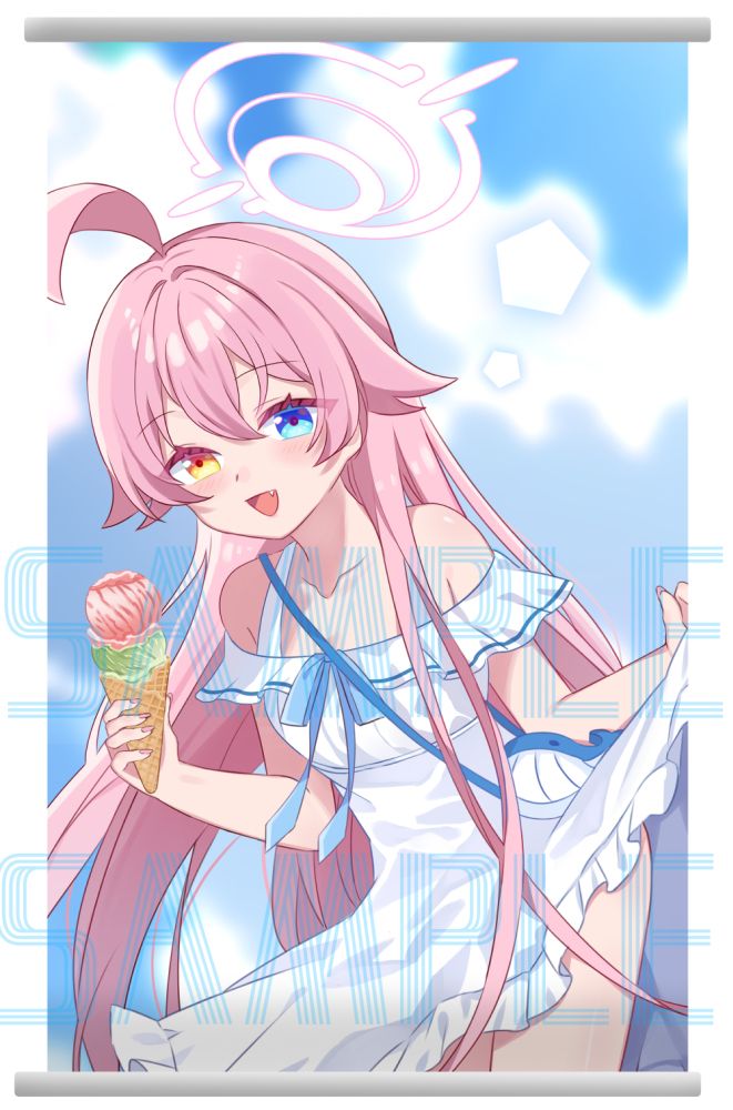 蔚藍檔案同人小鳥遊星野掛軸