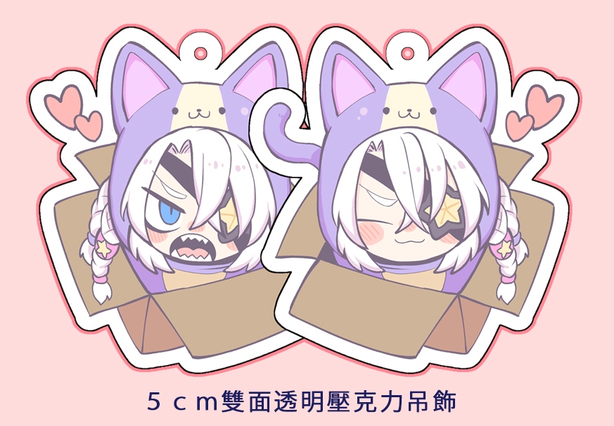 LOL-喵葛爾擬人壓克力吊飾