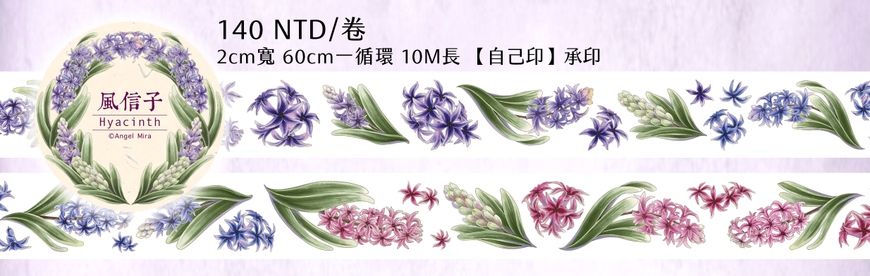 風信子Hyacinth和紙膠帶